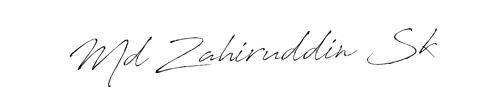 Md Zahiruddin Sk stylish signature style. Best Handwritten Sign (Antro_Vectra) for my name. Handwritten Signature Collection Ideas for my name Md Zahiruddin Sk. Md Zahiruddin Sk signature style 6 images and pictures png