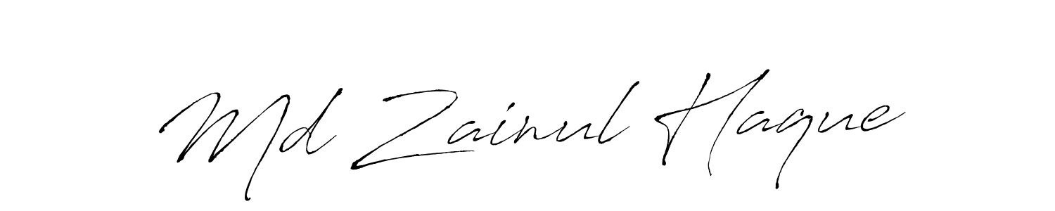 Use a signature maker to create a handwritten signature online. With this signature software, you can design (Antro_Vectra) your own signature for name Md Zainul Haque. Md Zainul Haque signature style 6 images and pictures png