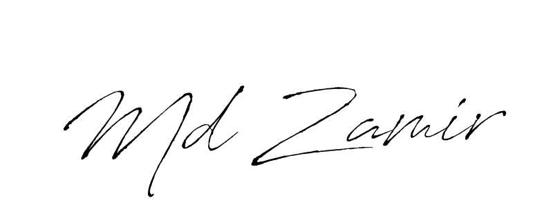 The best way (Antro_Vectra) to make a short signature is to pick only two or three words in your name. The name Md Zamir include a total of six letters. For converting this name. Md Zamir signature style 6 images and pictures png