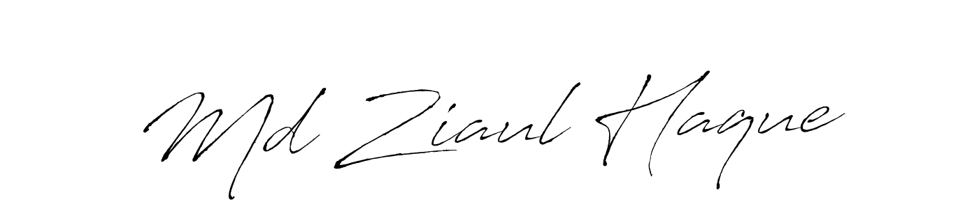 Use a signature maker to create a handwritten signature online. With this signature software, you can design (Antro_Vectra) your own signature for name Md Ziaul Haque. Md Ziaul Haque signature style 6 images and pictures png