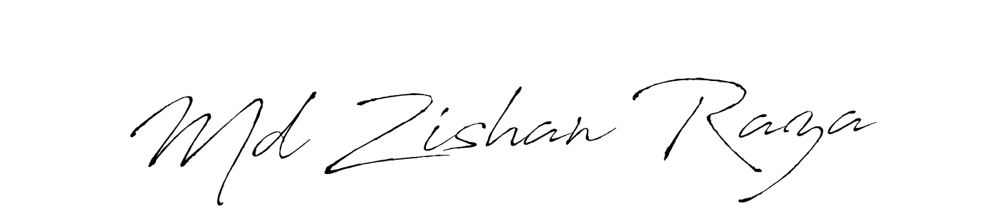 Md Zishan Raza stylish signature style. Best Handwritten Sign (Antro_Vectra) for my name. Handwritten Signature Collection Ideas for my name Md Zishan Raza. Md Zishan Raza signature style 6 images and pictures png