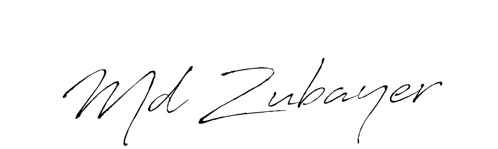 if you are searching for the best signature style for your name Md Zubayer. so please give up your signature search. here we have designed multiple signature styles  using Antro_Vectra. Md Zubayer signature style 6 images and pictures png