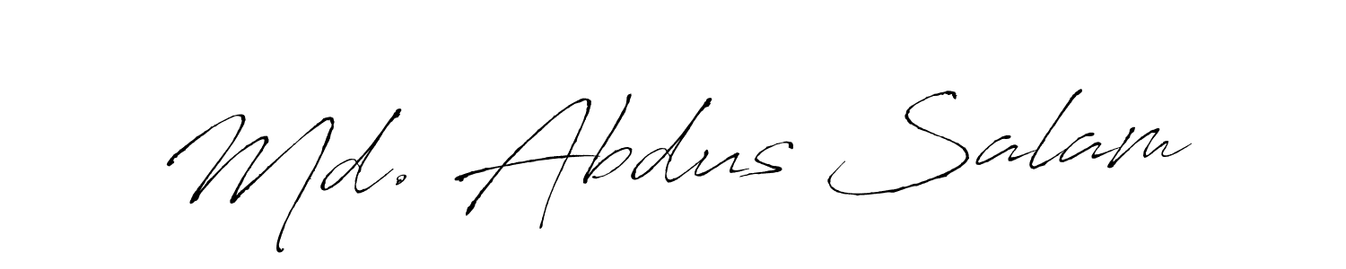 Make a short Md. Abdus Salam signature style. Manage your documents anywhere anytime using Antro_Vectra. Create and add eSignatures, submit forms, share and send files easily. Md. Abdus Salam signature style 6 images and pictures png