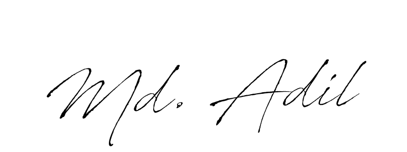 It looks lik you need a new signature style for name Md. Adil. Design unique handwritten (Antro_Vectra) signature with our free signature maker in just a few clicks. Md. Adil signature style 6 images and pictures png