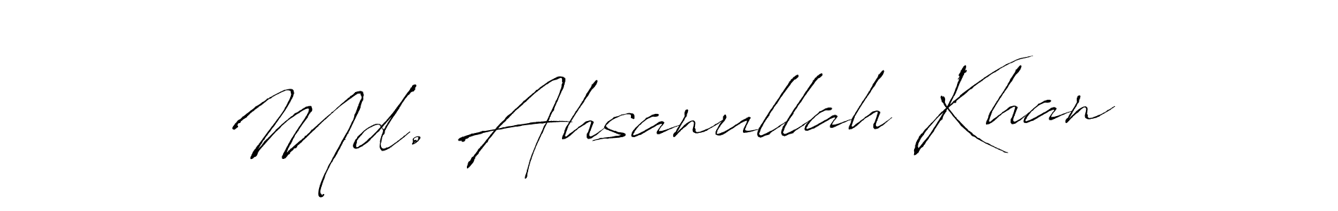 Make a beautiful signature design for name Md. Ahsanullah Khan. Use this online signature maker to create a handwritten signature for free. Md. Ahsanullah Khan signature style 6 images and pictures png