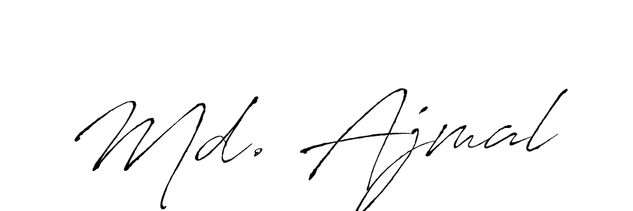 Use a signature maker to create a handwritten signature online. With this signature software, you can design (Antro_Vectra) your own signature for name Md. Ajmal. Md. Ajmal signature style 6 images and pictures png