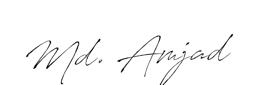 Create a beautiful signature design for name Md. Amjad. With this signature (Antro_Vectra) fonts, you can make a handwritten signature for free. Md. Amjad signature style 6 images and pictures png