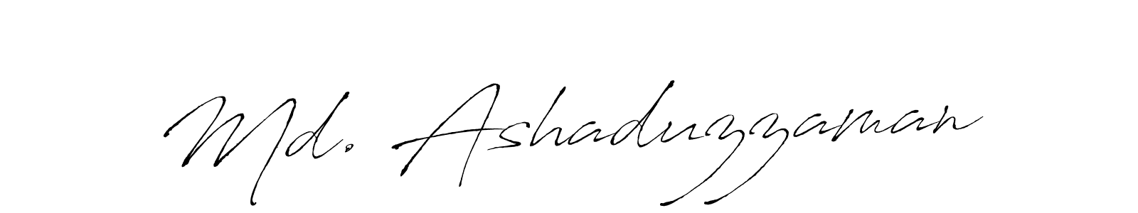 Make a beautiful signature design for name Md. Ashaduzzaman. With this signature (Antro_Vectra) style, you can create a handwritten signature for free. Md. Ashaduzzaman signature style 6 images and pictures png