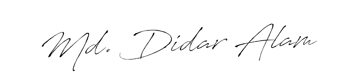 Make a beautiful signature design for name Md. Didar Alam. With this signature (Antro_Vectra) style, you can create a handwritten signature for free. Md. Didar Alam signature style 6 images and pictures png