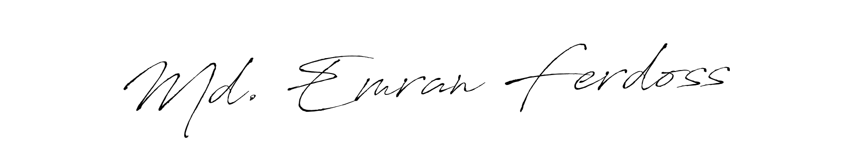 This is the best signature style for the Md. Emran Ferdoss name. Also you like these signature font (Antro_Vectra). Mix name signature. Md. Emran Ferdoss signature style 6 images and pictures png