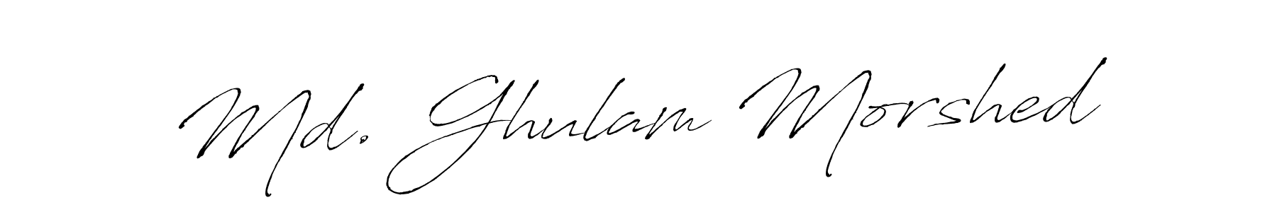 Create a beautiful signature design for name Md. Ghulam Morshed. With this signature (Antro_Vectra) fonts, you can make a handwritten signature for free. Md. Ghulam Morshed signature style 6 images and pictures png