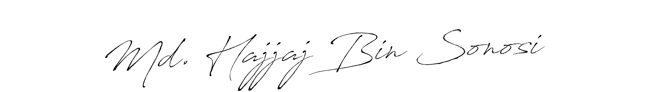 if you are searching for the best signature style for your name Md. Hajjaj Bin Sonosi. so please give up your signature search. here we have designed multiple signature styles  using Antro_Vectra. Md. Hajjaj Bin Sonosi signature style 6 images and pictures png