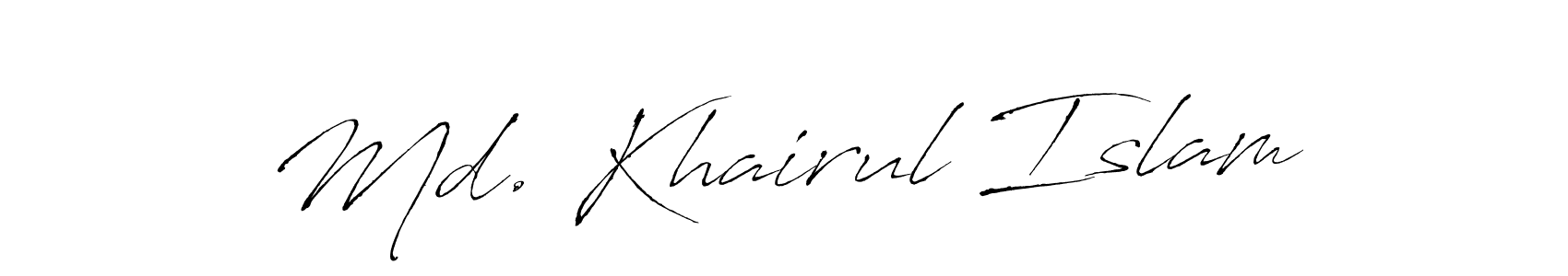 Also we have Md. Khairul Islam name is the best signature style. Create professional handwritten signature collection using Antro_Vectra autograph style. Md. Khairul Islam signature style 6 images and pictures png