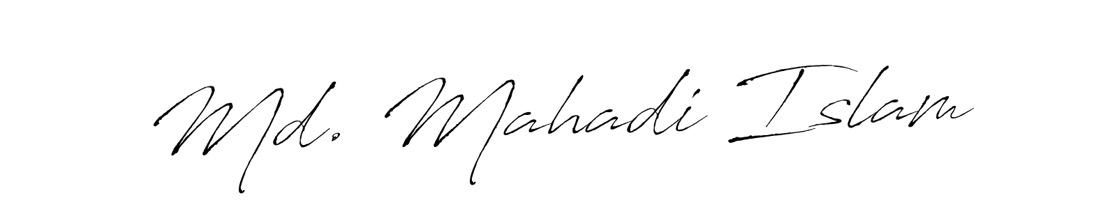 Md. Mahadi Islam stylish signature style. Best Handwritten Sign (Antro_Vectra) for my name. Handwritten Signature Collection Ideas for my name Md. Mahadi Islam. Md. Mahadi Islam signature style 6 images and pictures png
