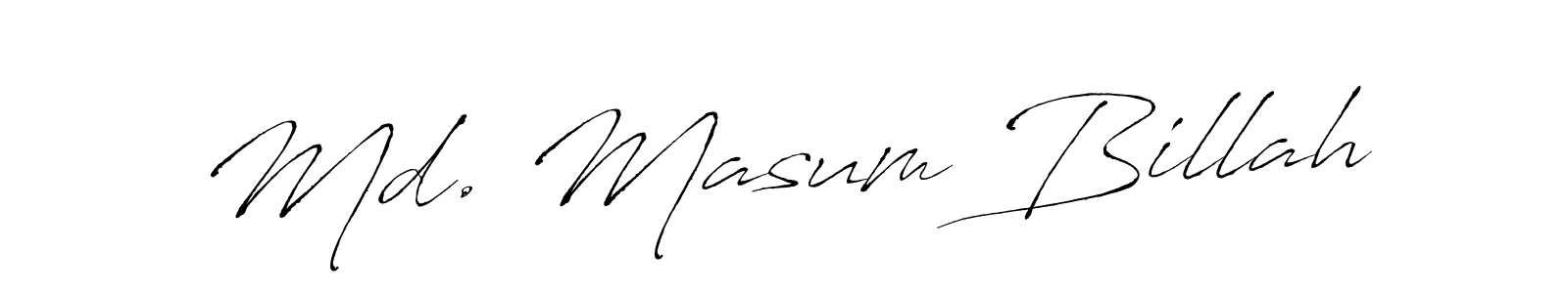 Also You can easily find your signature by using the search form. We will create Md. Masum Billah name handwritten signature images for you free of cost using Antro_Vectra sign style. Md. Masum Billah signature style 6 images and pictures png