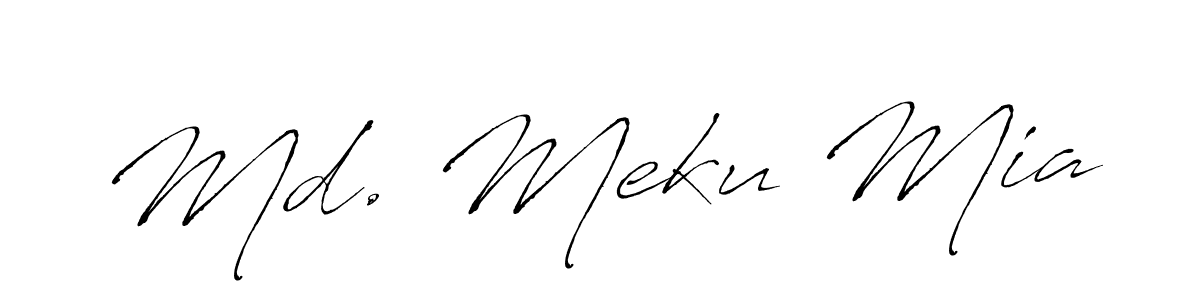 Use a signature maker to create a handwritten signature online. With this signature software, you can design (Antro_Vectra) your own signature for name Md. Meku Mia. Md. Meku Mia signature style 6 images and pictures png