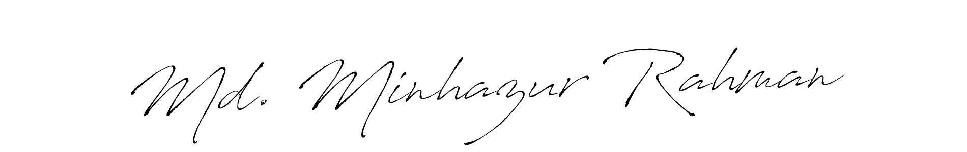 Also we have Md. Minhazur Rahman name is the best signature style. Create professional handwritten signature collection using Antro_Vectra autograph style. Md. Minhazur Rahman signature style 6 images and pictures png