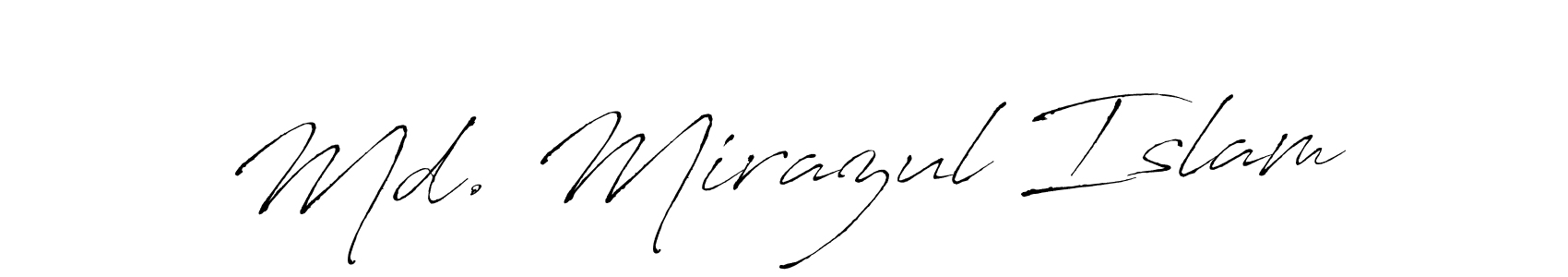 How to make Md. Mirazul Islam name signature. Use Antro_Vectra style for creating short signs online. This is the latest handwritten sign. Md. Mirazul Islam signature style 6 images and pictures png