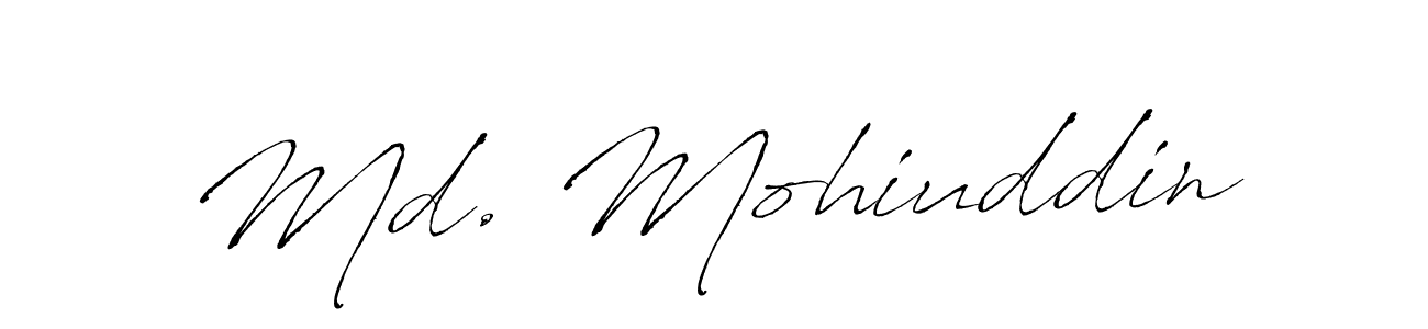 Create a beautiful signature design for name Md. Mohiuddin. With this signature (Antro_Vectra) fonts, you can make a handwritten signature for free. Md. Mohiuddin signature style 6 images and pictures png