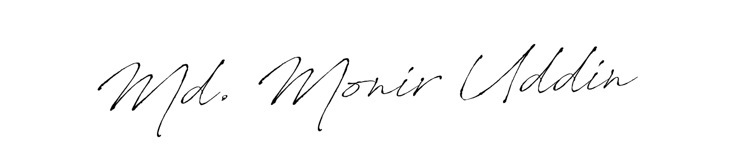 You should practise on your own different ways (Antro_Vectra) to write your name (Md. Monir Uddin) in signature. don't let someone else do it for you. Md. Monir Uddin signature style 6 images and pictures png