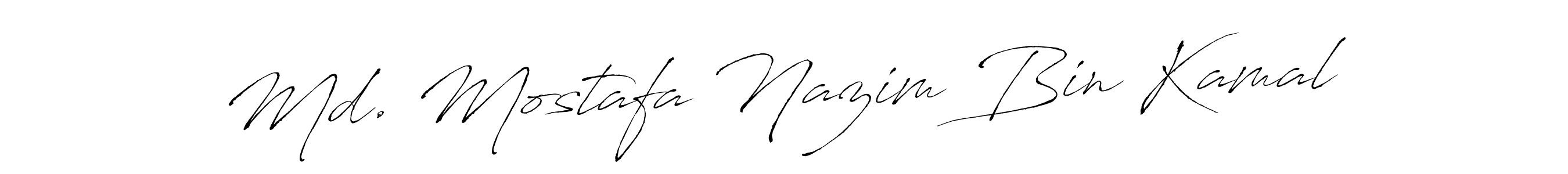 Make a beautiful signature design for name Md. Mostafa Nazim Bin Kamal. With this signature (Antro_Vectra) style, you can create a handwritten signature for free. Md. Mostafa Nazim Bin Kamal signature style 6 images and pictures png