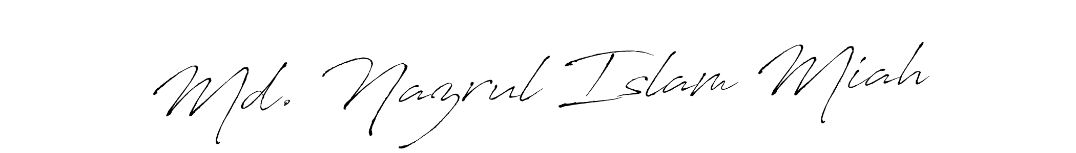 Also we have Md. Nazrul Islam Miah name is the best signature style. Create professional handwritten signature collection using Antro_Vectra autograph style. Md. Nazrul Islam Miah signature style 6 images and pictures png