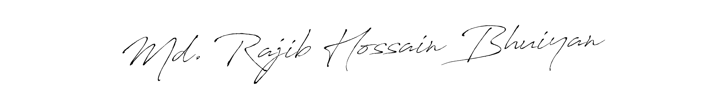 How to make Md. Rajib Hossain Bhuiyan name signature. Use Antro_Vectra style for creating short signs online. This is the latest handwritten sign. Md. Rajib Hossain Bhuiyan signature style 6 images and pictures png