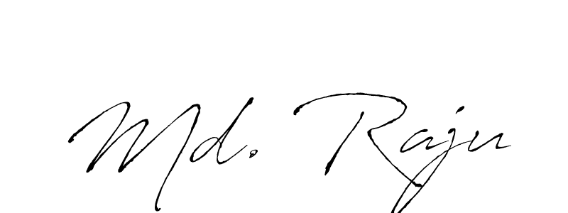 Create a beautiful signature design for name Md. Raju. With this signature (Antro_Vectra) fonts, you can make a handwritten signature for free. Md. Raju signature style 6 images and pictures png