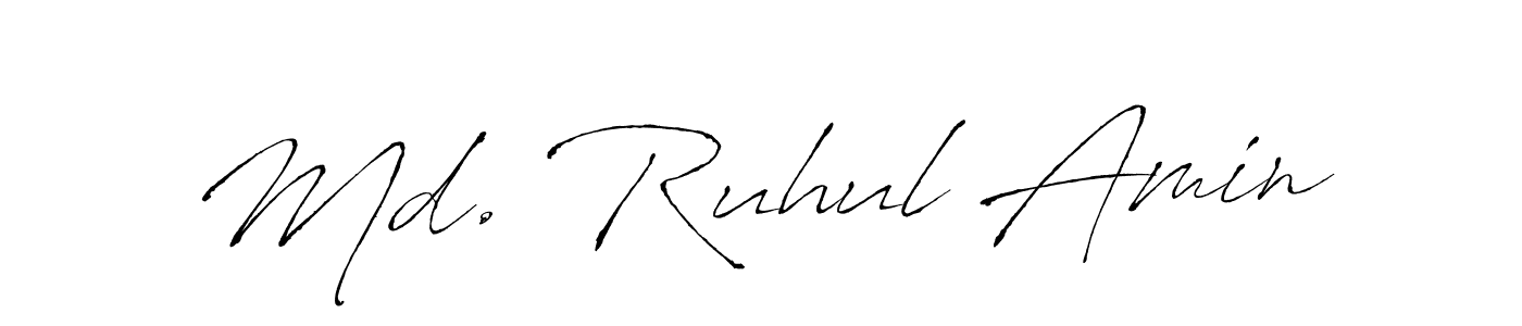 Md. Ruhul Amin stylish signature style. Best Handwritten Sign (Antro_Vectra) for my name. Handwritten Signature Collection Ideas for my name Md. Ruhul Amin. Md. Ruhul Amin signature style 6 images and pictures png