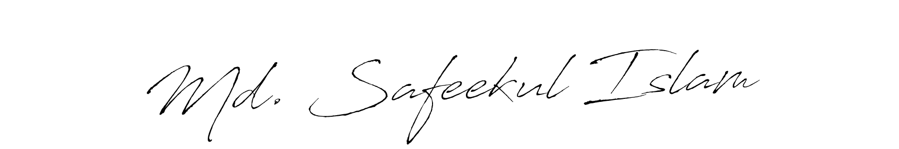 Make a beautiful signature design for name Md. Safeekul Islam. With this signature (Antro_Vectra) style, you can create a handwritten signature for free. Md. Safeekul Islam signature style 6 images and pictures png