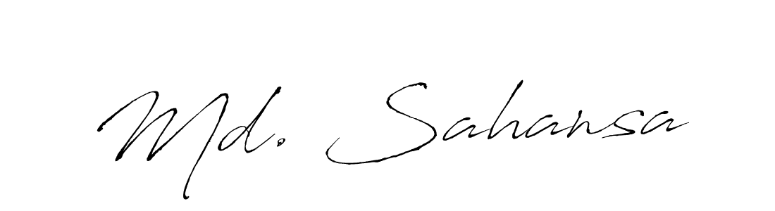 Make a beautiful signature design for name Md. Sahansa. Use this online signature maker to create a handwritten signature for free. Md. Sahansa signature style 6 images and pictures png