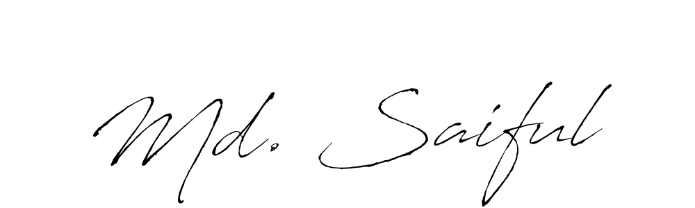 The best way (Antro_Vectra) to make a short signature is to pick only two or three words in your name. The name Md. Saiful include a total of six letters. For converting this name. Md. Saiful signature style 6 images and pictures png