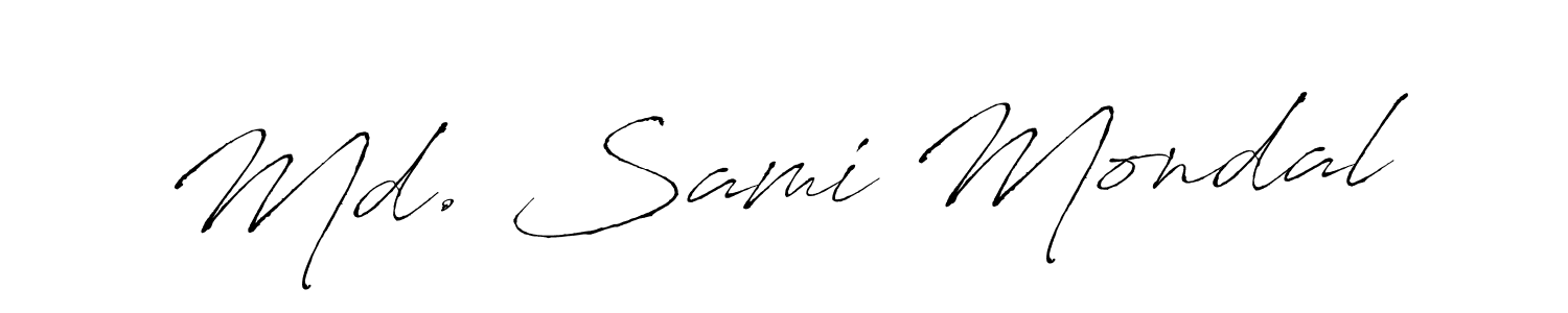 Design your own signature with our free online signature maker. With this signature software, you can create a handwritten (Antro_Vectra) signature for name Md. Sami Mondal. Md. Sami Mondal signature style 6 images and pictures png