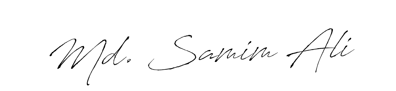 Antro_Vectra is a professional signature style that is perfect for those who want to add a touch of class to their signature. It is also a great choice for those who want to make their signature more unique. Get Md. Samim Ali name to fancy signature for free. Md. Samim Ali signature style 6 images and pictures png