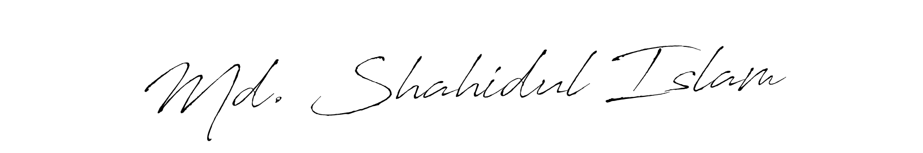 How to make Md. Shahidul Islam signature? Antro_Vectra is a professional autograph style. Create handwritten signature for Md. Shahidul Islam name. Md. Shahidul Islam signature style 6 images and pictures png