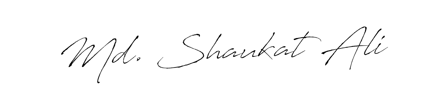 The best way (Antro_Vectra) to make a short signature is to pick only two or three words in your name. The name Md. Shaukat Ali include a total of six letters. For converting this name. Md. Shaukat Ali signature style 6 images and pictures png