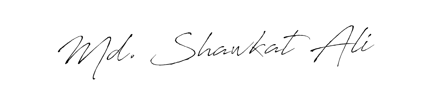 Make a beautiful signature design for name Md. Shawkat Ali. With this signature (Antro_Vectra) style, you can create a handwritten signature for free. Md. Shawkat Ali signature style 6 images and pictures png