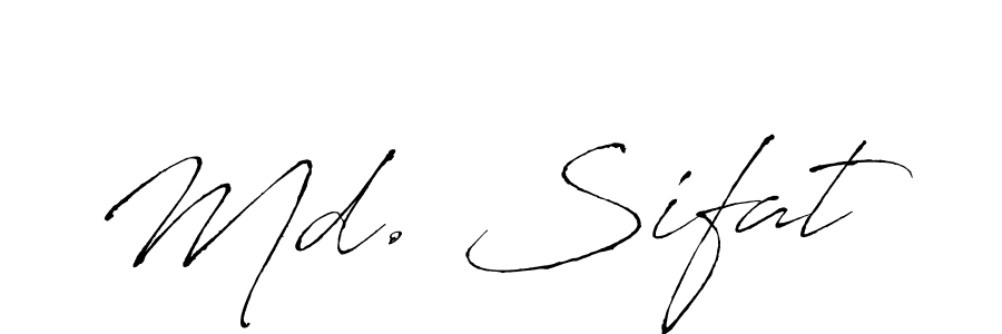 Make a beautiful signature design for name Md. Sifat. With this signature (Antro_Vectra) style, you can create a handwritten signature for free. Md. Sifat signature style 6 images and pictures png