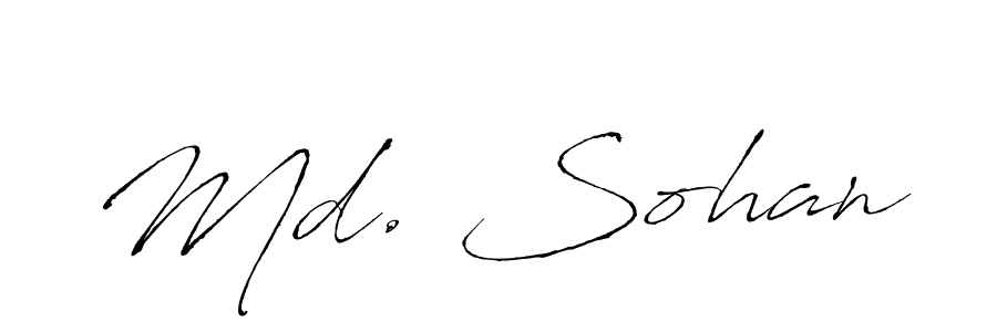 Create a beautiful signature design for name Md. Sohan. With this signature (Antro_Vectra) fonts, you can make a handwritten signature for free. Md. Sohan signature style 6 images and pictures png