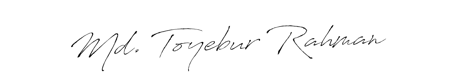 How to make Md. Toyebur Rahman signature? Antro_Vectra is a professional autograph style. Create handwritten signature for Md. Toyebur Rahman name. Md. Toyebur Rahman signature style 6 images and pictures png