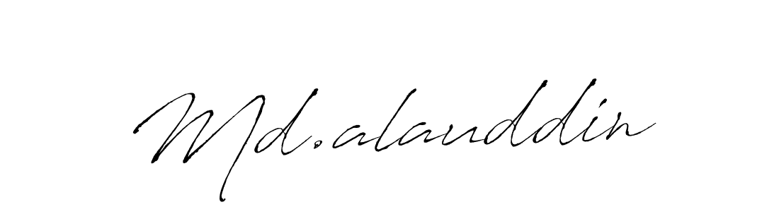 This is the best signature style for the Md.alauddin name. Also you like these signature font (Antro_Vectra). Mix name signature. Md.alauddin signature style 6 images and pictures png