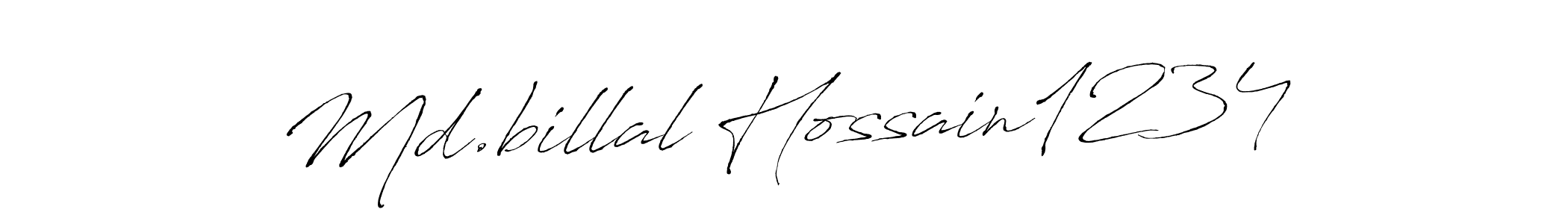 You can use this online signature creator to create a handwritten signature for the name Md.billal Hossain1234. This is the best online autograph maker. Md.billal Hossain1234 signature style 6 images and pictures png