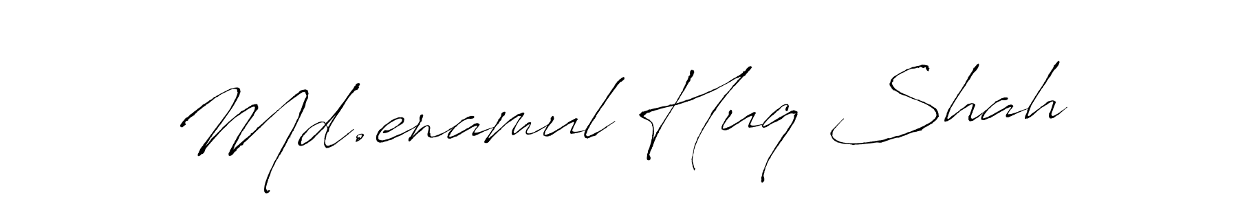 How to make Md.enamul Huq Shah name signature. Use Antro_Vectra style for creating short signs online. This is the latest handwritten sign. Md.enamul Huq Shah signature style 6 images and pictures png