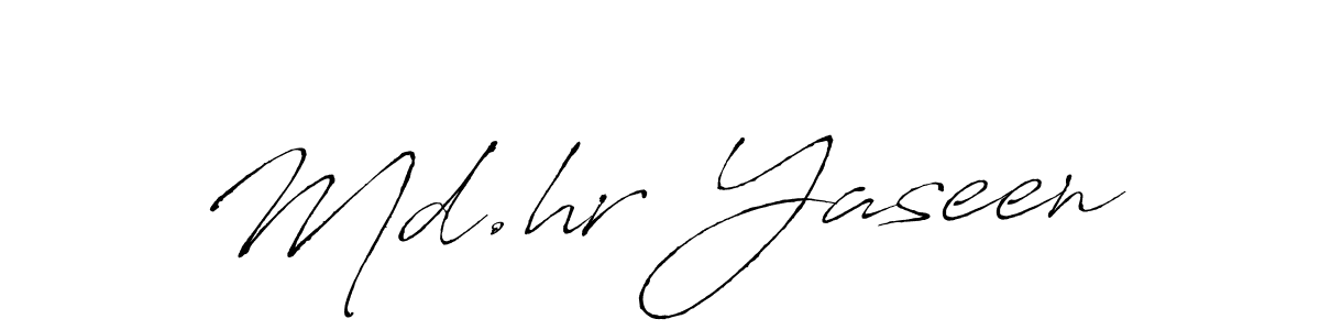 Antro_Vectra is a professional signature style that is perfect for those who want to add a touch of class to their signature. It is also a great choice for those who want to make their signature more unique. Get Md.hr Yaseen name to fancy signature for free. Md.hr Yaseen signature style 6 images and pictures png