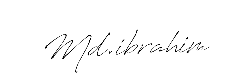 How to make Md.ibrahim name signature. Use Antro_Vectra style for creating short signs online. This is the latest handwritten sign. Md.ibrahim signature style 6 images and pictures png