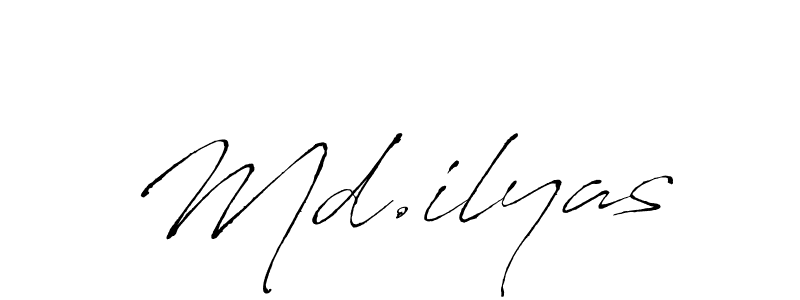 You should practise on your own different ways (Antro_Vectra) to write your name (Md.ilyas) in signature. don't let someone else do it for you. Md.ilyas signature style 6 images and pictures png