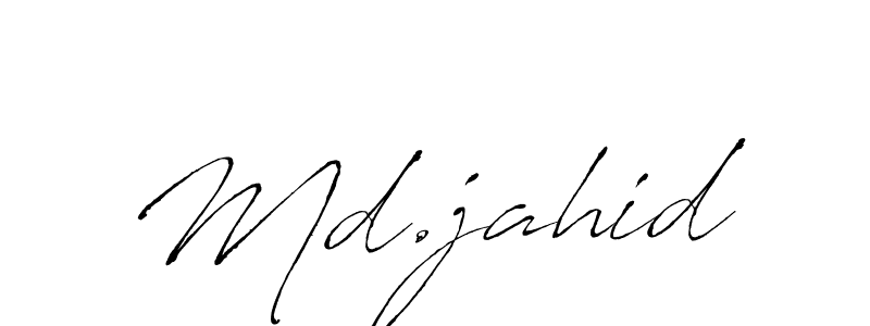 How to make Md.jahid name signature. Use Antro_Vectra style for creating short signs online. This is the latest handwritten sign. Md.jahid signature style 6 images and pictures png