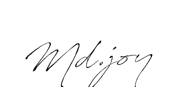 Make a beautiful signature design for name Md.joy. With this signature (Antro_Vectra) style, you can create a handwritten signature for free. Md.joy signature style 6 images and pictures png