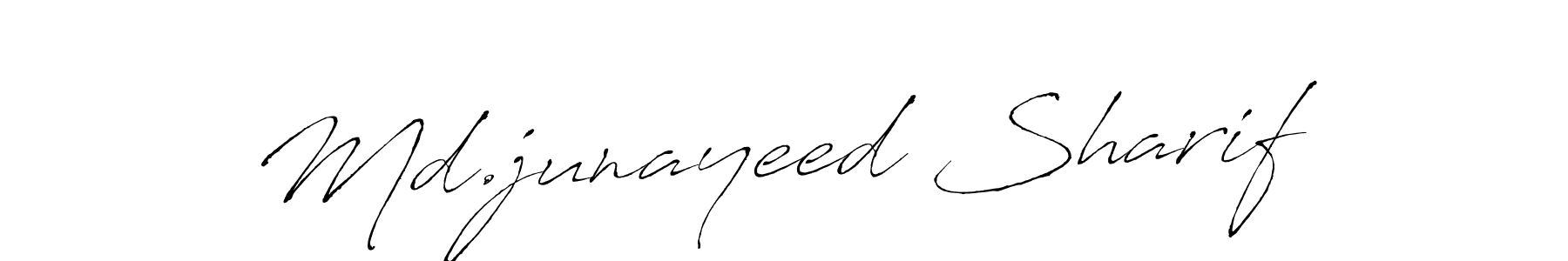 How to make Md.junayeed Sharif signature? Antro_Vectra is a professional autograph style. Create handwritten signature for Md.junayeed Sharif name. Md.junayeed Sharif signature style 6 images and pictures png