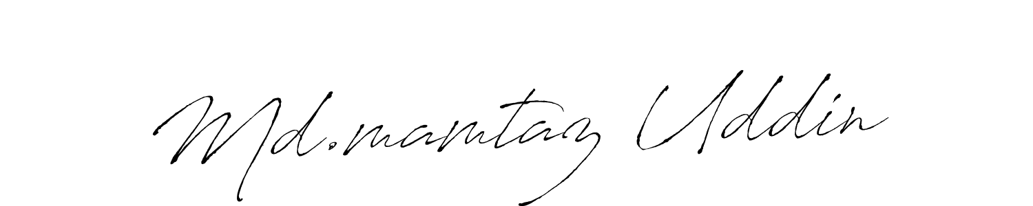 Md.mamtaz Uddin stylish signature style. Best Handwritten Sign (Antro_Vectra) for my name. Handwritten Signature Collection Ideas for my name Md.mamtaz Uddin. Md.mamtaz Uddin signature style 6 images and pictures png